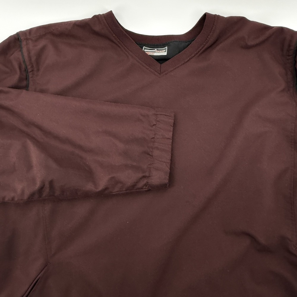Grand Slam Convertible Vest  Jacket Mens XXL VNeck Wind Water Resistant Burgundy